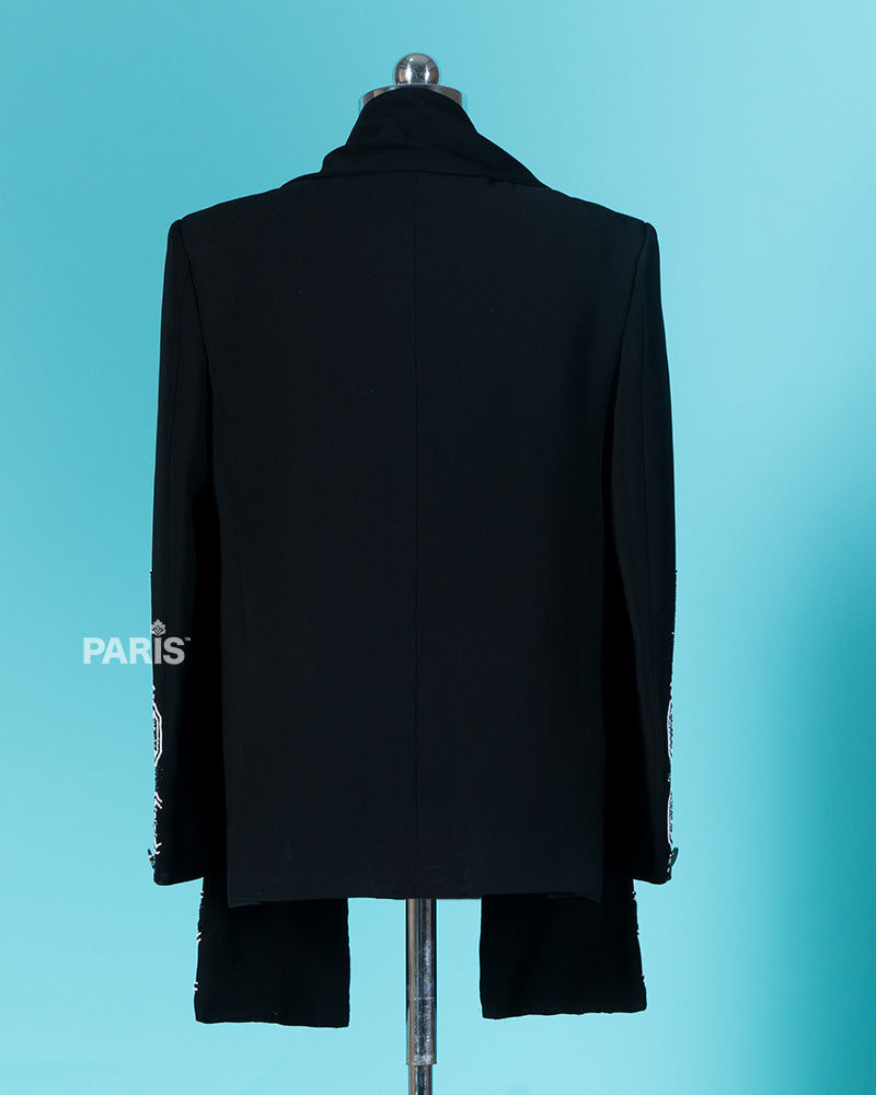 Black_Designer_Shirt_and_Jacket_with_Pajama_Set_06