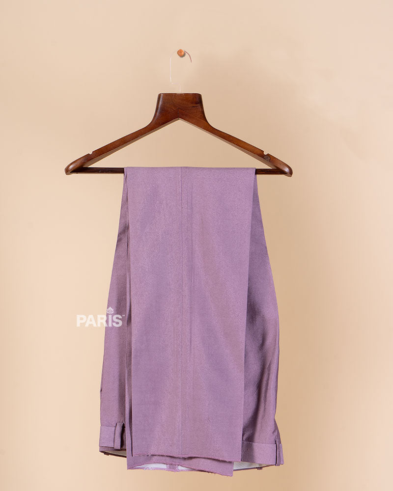 Light Mauve-Purple Embroidered Kurta & Jacket Set with Pajama 05