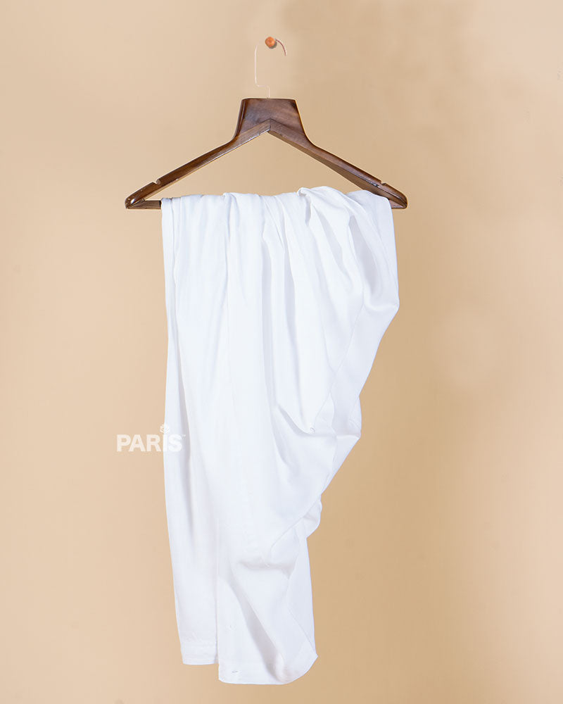 Mustard Yellow Embroidered Kurta with White Pajama Set 05