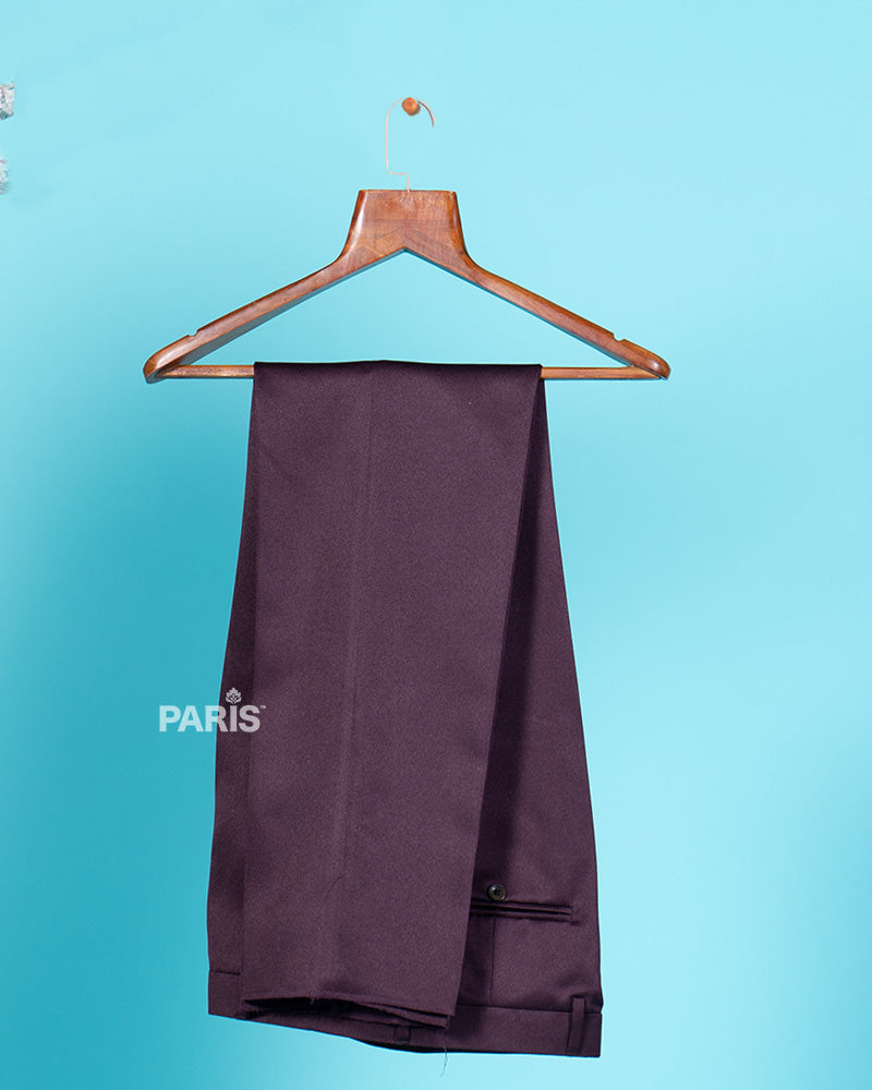 Regal Maroon Velvet Embroidered Kurta Jacket Set with Trousers 05