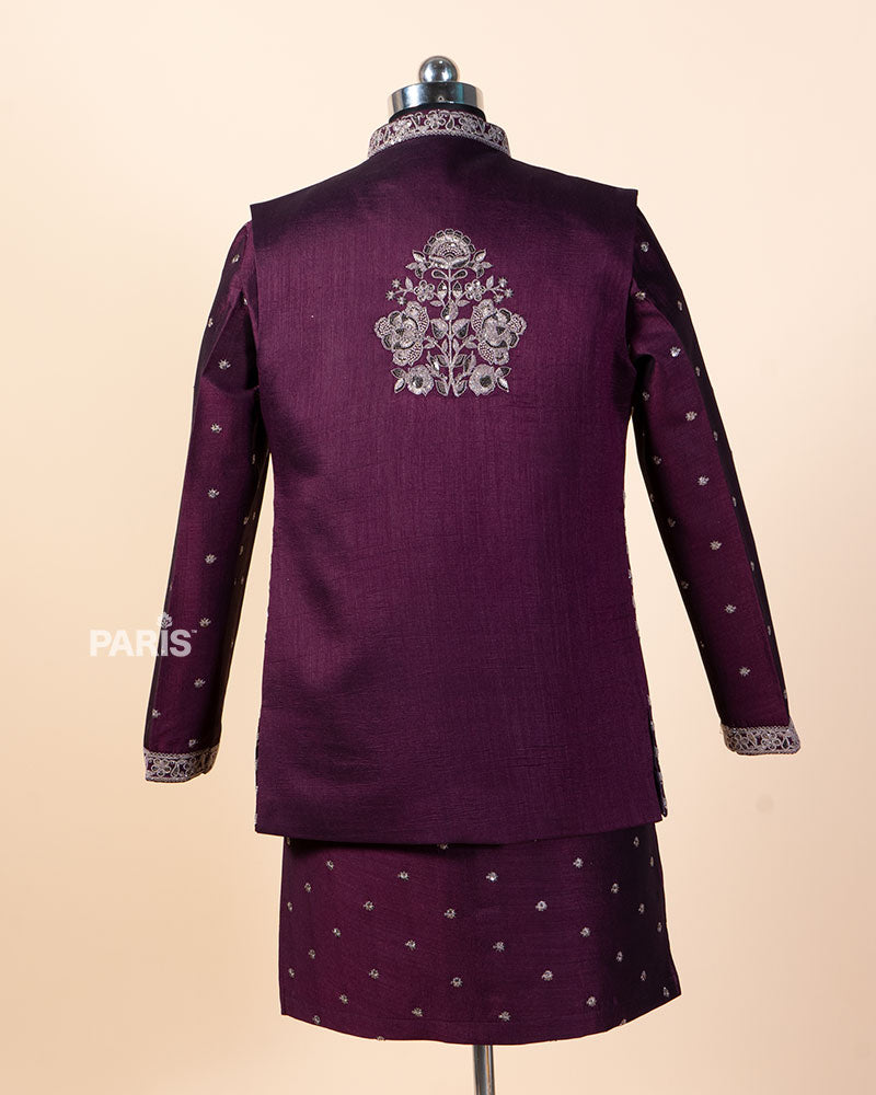 Wine_Embroidered_Kurta_Pajama_Set_with_Jacket_06