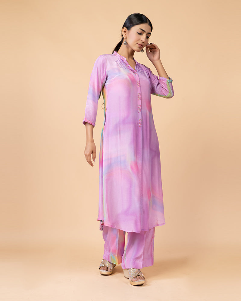 Lavender Embellished Salwar Kameez