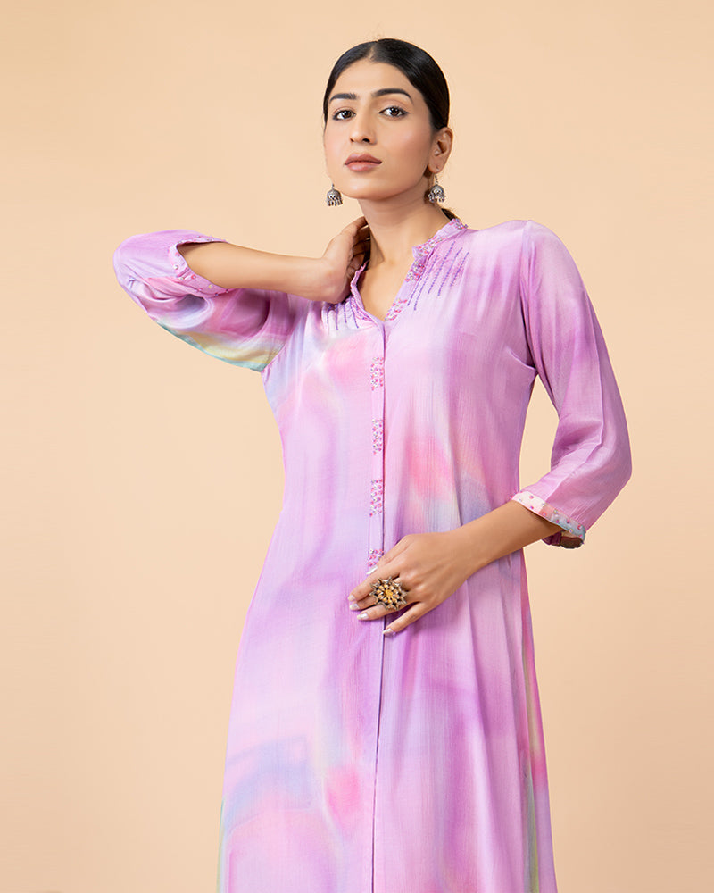 Lavender Embellished Salwar Kameez