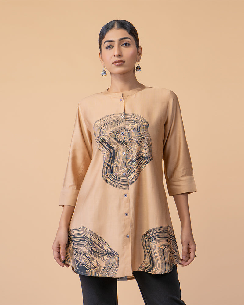 Trendy Georgette Printed Shirt for Effortless Style